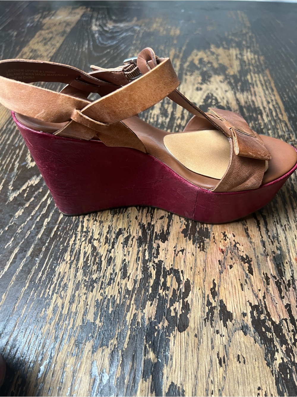 Kork-Ease Women's Tan Leather Slingback Sandals - Picture 5 of 5